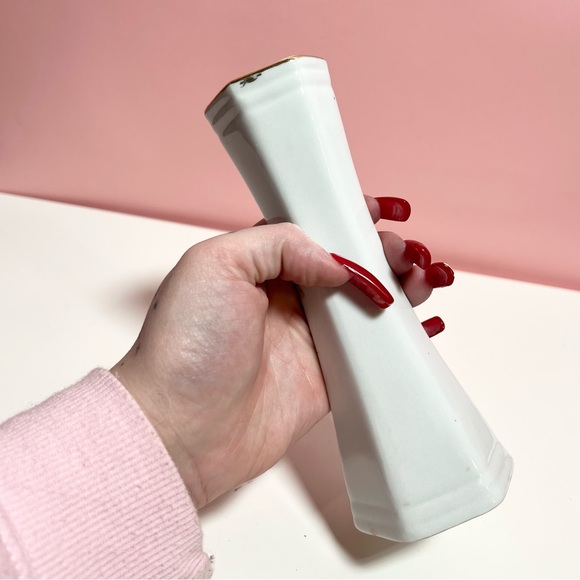 Vintage floral rose retro art deco small vase - Picture 6 of 7